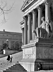 Eternal Vigilance: The National Archives building in Washington, D.C. December 1943. photo