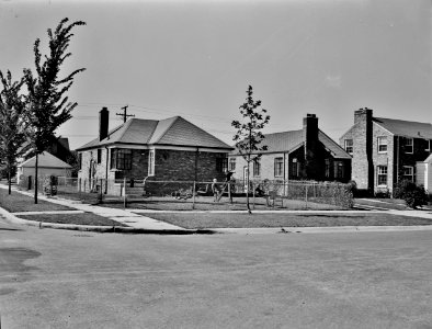 New defense houses in Detroit, Michigan. September 1942.