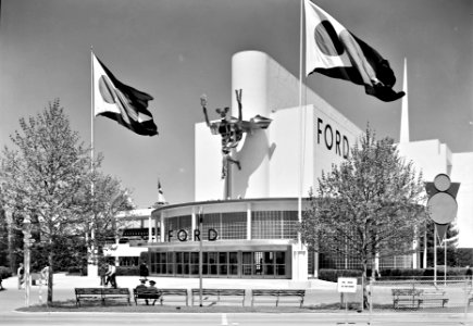 Fleet of Foot: World's Fair,  Entrance to the Ford Motor Building. May 12 1939.