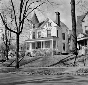 House in the old residential district at Little Falls, New York, October 1941.