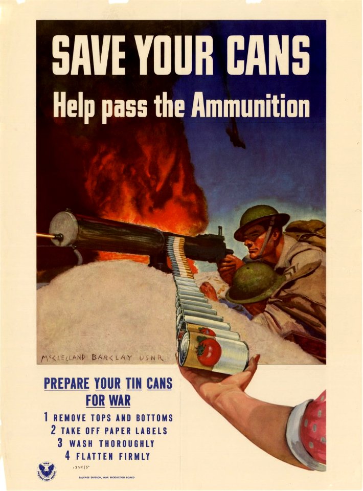 A WWII conservation salvage poster from 1943.