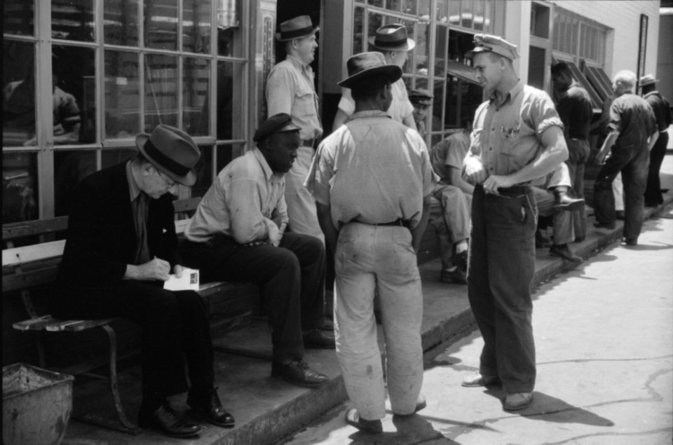 At a truck service station on U.S. 1 (New York Avenue), Washington, D.C. 1940.