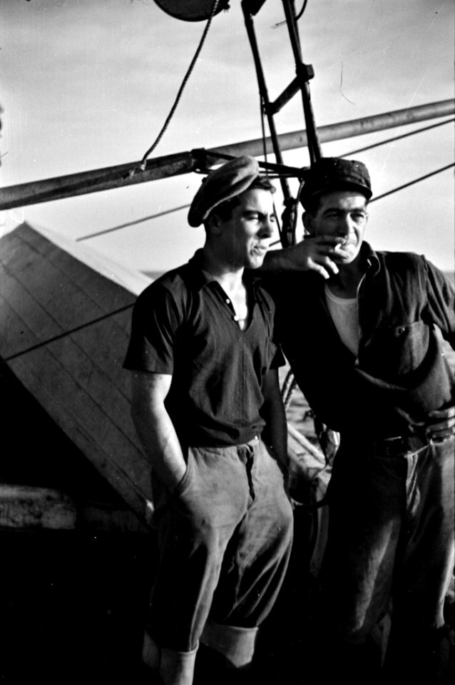 Melville's Finest: Aboard a trawler (locally called a dragger). Provencetown, Massachusetts 1937.