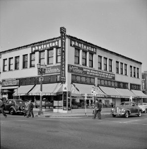 Street corner in Hollywood, California. April 1942.