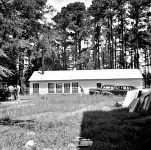 View of the Elba FSA (Farm Security Administration) co-op cannery. Elba, Coffee County, Alabama August 1941.