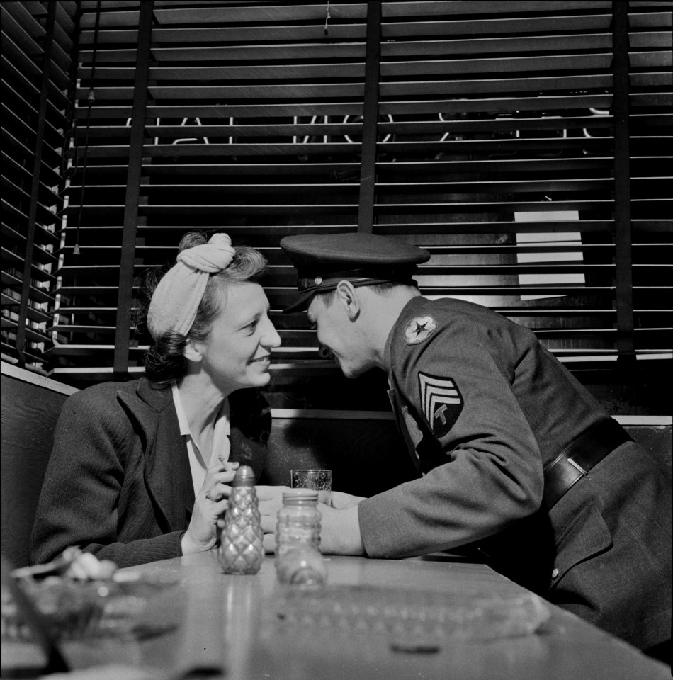 Pleased to Meet: Washington, D.C. Girl and a soldier came into the Sea Grill separately, but are developing a beautiful friendship, 1943.