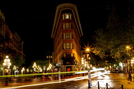 Gastown Vancouver Light Trails