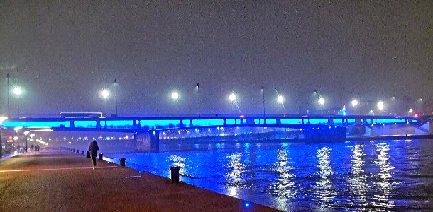 Seine by night photo