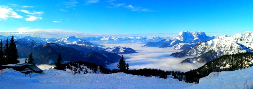 Austrian Alps , View from Steinplatte , Waidring photo