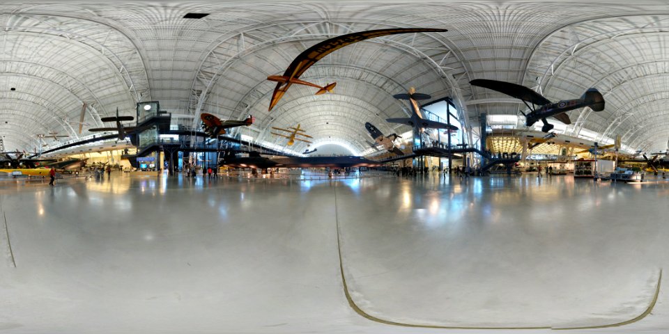 Udvar-Hazy Center spherical panorama 01 photo