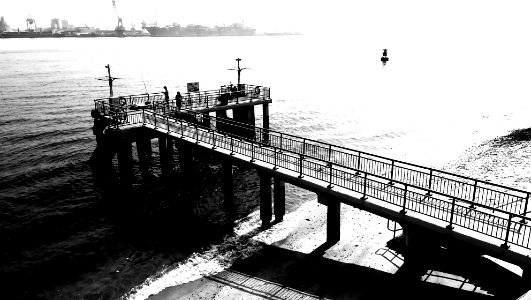 fishing at the punggol point pier photo