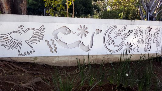 Figuras sobre el muro