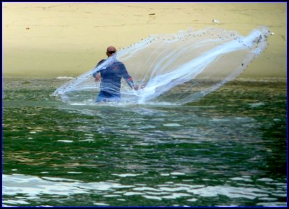 man casting net2 photo