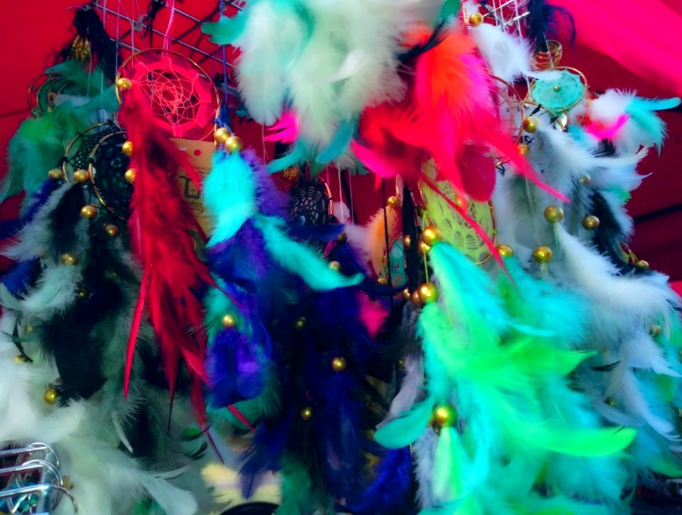 Colourful dream catchers