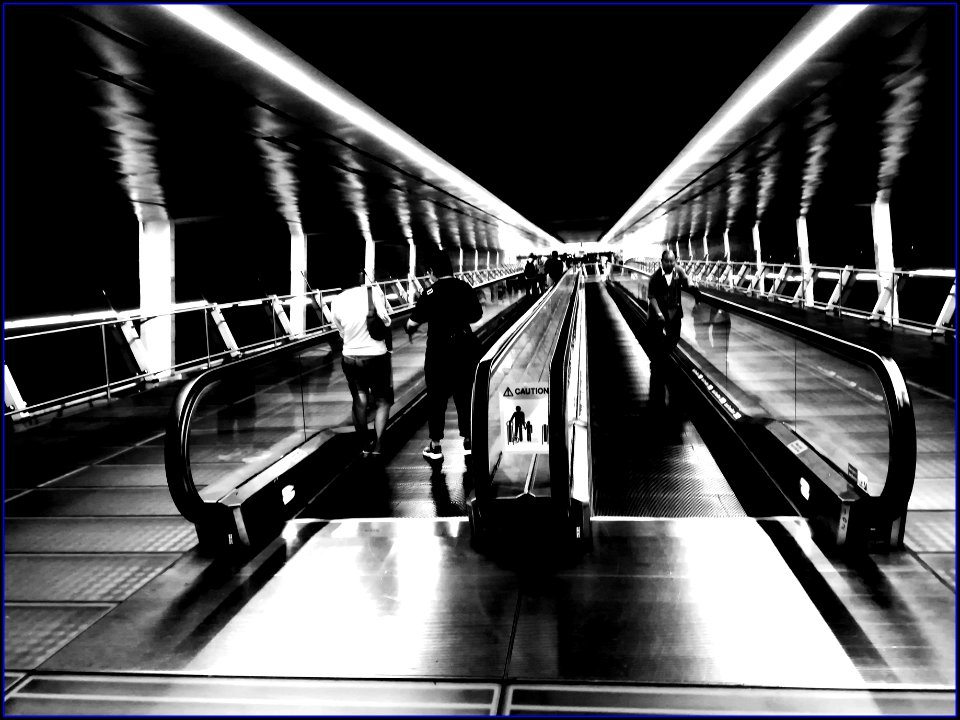 walking escalators