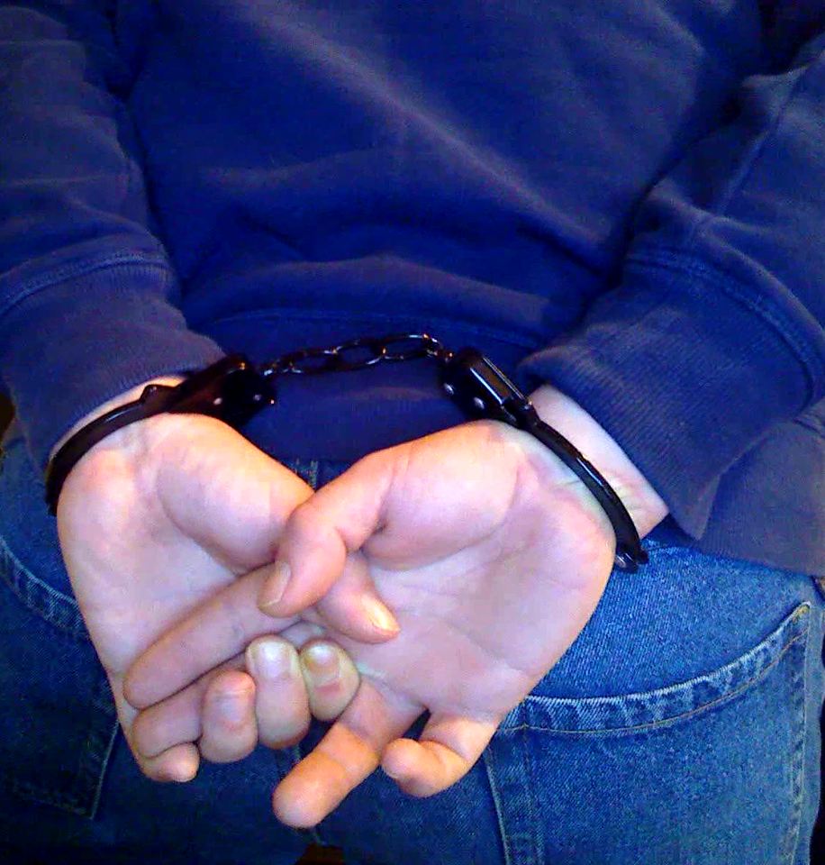 handcuffed