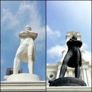 sir stamford raffles statues photo