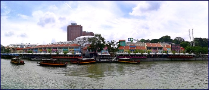 Clarke Quay along Singapore River