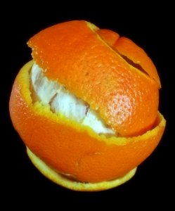 peeled orange