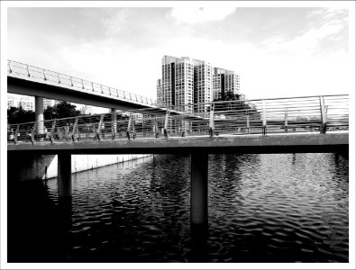 newly constructed ramp bridge photo