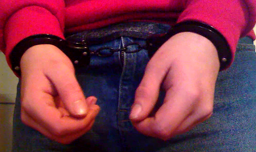 handcuffed arested