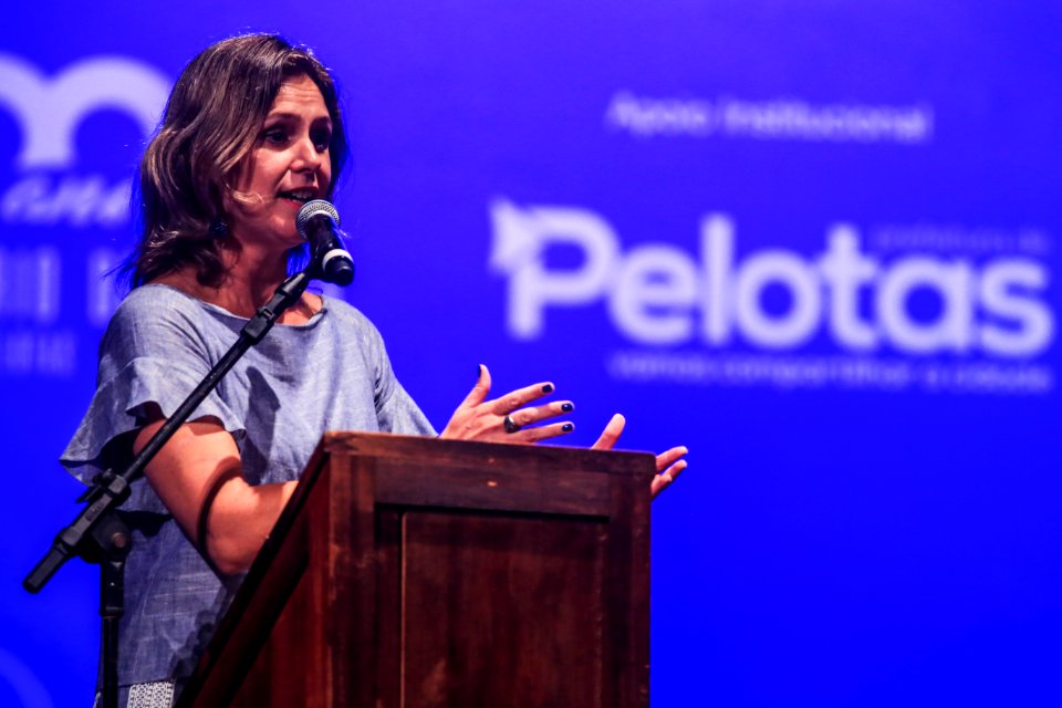 15.01.2018 - Prefeita Paula Mascarenhas na abertura do  8° Festival Sesc de Música com apresentação do Grupo alemão Ensemble Berlin