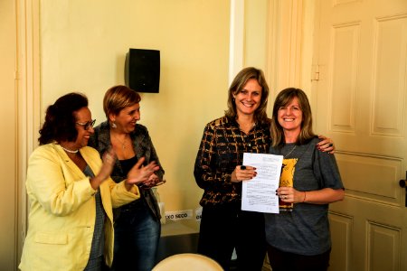05.04.2018 - Prefeita Paula Mascarenhas durante Assinatura do convênio com a SOS Animais - Foto: Gustavo Vara