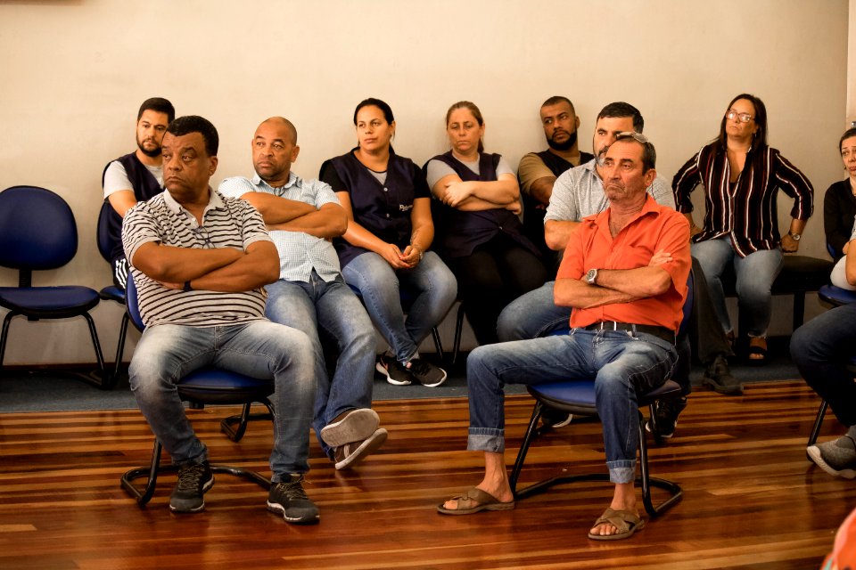 20.03.2020 Prefeita Paula Mascarenhas realiza reunião com servidores do Paço Municipal - Foto Michel Corvello