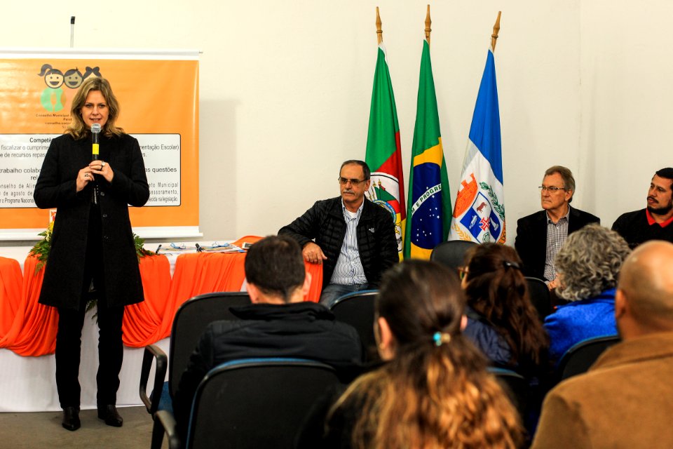 12.06.2018 - Prefeita Paula Mascarenhas e o vice Idemar Barz durante Posse do Conselho Municipal da Merenda Escolar - Foto: Gustavo Vara