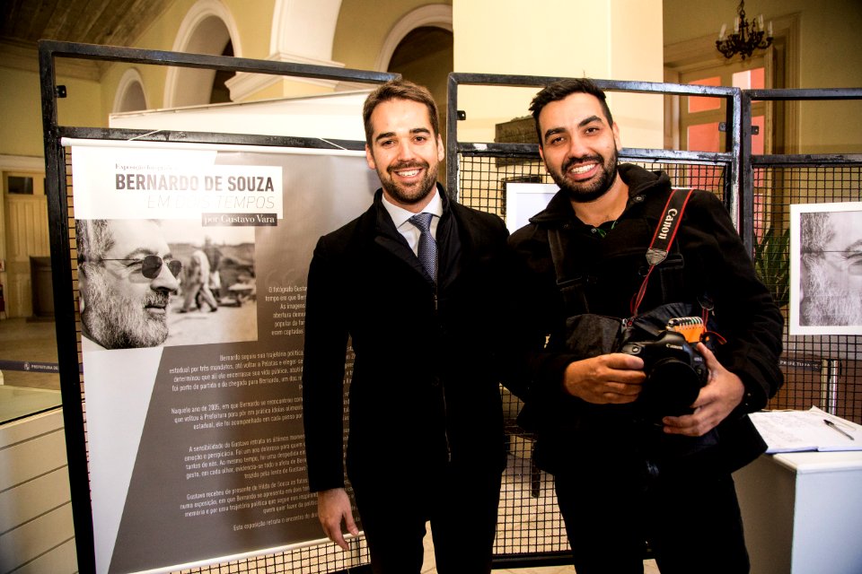 03.08.2019 - Governador Eduardo Leite visita a Exposição fotográfica Bernardo de Souza em dois tempos - Foto: Gustavo Mansur