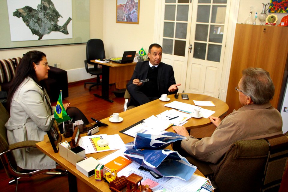 14.06.2018 - Gab-Vice Prefeito - Visita Diretor Nacional Educação a Distância da rede La Salle - Foto Marcel Avila