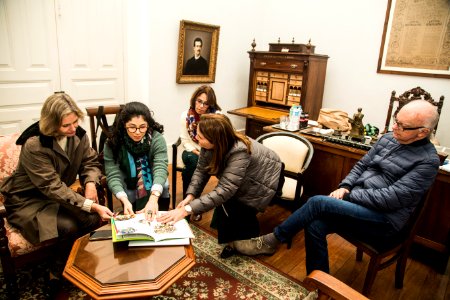25.06.2019 -  Prefeita Paula Mascarenhas em reunião com Sylvia Bojunga, assessora de comunicação do BRDE - Foto: Gustavo Vara