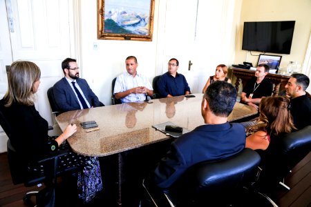 02.03.2018 - Reunião sobre Prédio Apac com Dr. José Elinaldo Rodrigues de Sousa , procurador do Estado e diretor do Foro de Pelotas, Dr. Marcelo Malízia Cabral - Foto: Gustavo Vara
