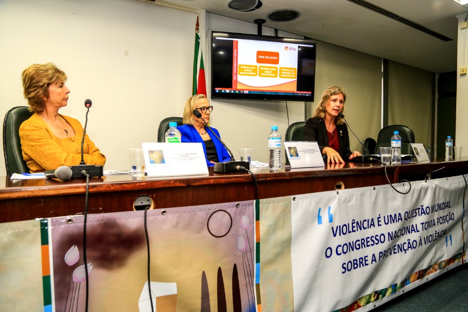 04.12.2017 - Prefeita Paula Mascarenhas na primeira audiência pública da Frente Parlamentar no Plenarinho da Assembleia Legislativa em Porto Alegre RS