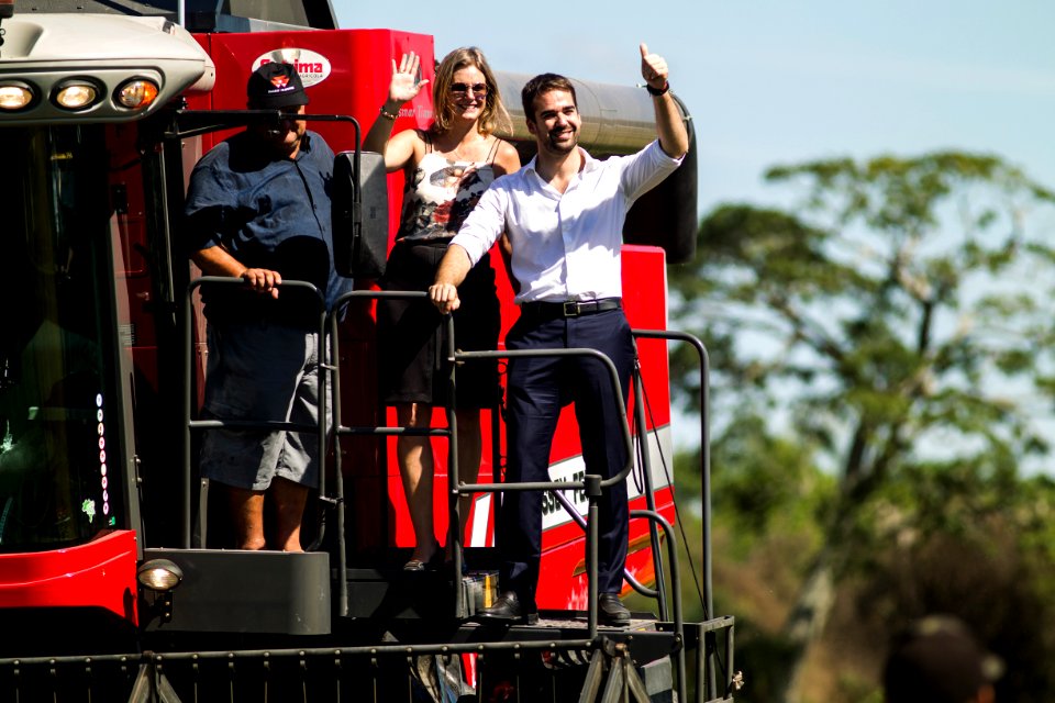 22.02.2019 - Prefeita Paula Mascarenhas e o Governador do Rio Grande do Sul, Eduardo Leite realizam a abertura oficial da 29ª Colheita do Arroz - Foto: Gustavo Vara
