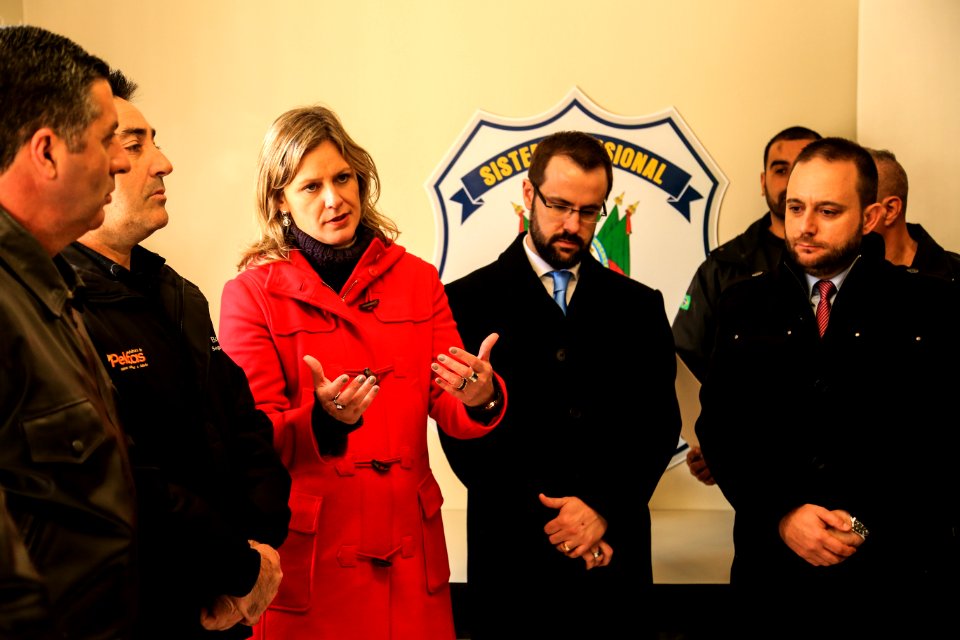13.06.2018 - Prefeita Paula Mascarenhas durante inauguração do instituto penal de monitoramento no presídio regional de Pelotas - Foto: Gustavo Vara