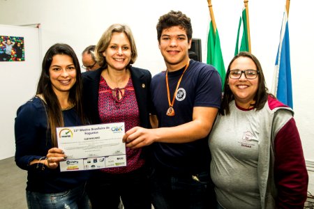 29.10.2019 - Prefeita Paula Mascarenhas realiza a entrega da premiação da olimpíada de Astronomia e Astronáutica - Foto: Gustavo Vara