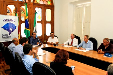 19.02.2018 - Vice prefeito Idemar Barz participa da Assembléia Geral Ordinária de eleição e posse da nova diretoria da Azonasul, em Rio Grande/RS - Foto: Gustavo Vara