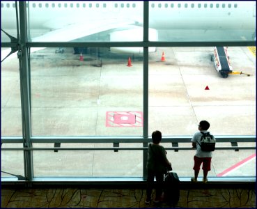 eager to board the plane photo