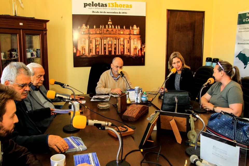 16.05.2018 - Prefeita Paula Mascarenhas no 13Horas, o reconhecimento da cultura doceira e do conjunto arquitetônico de Pelotas pelo @iphan dominou as conversas do programa - Foto: Gustavo Vara