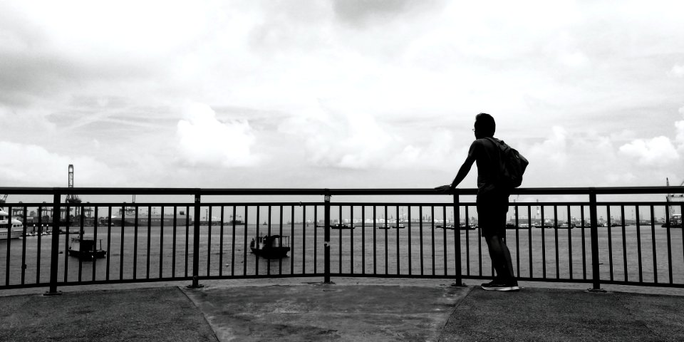 platform overlooking the sea @ west coast park