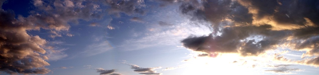 Clouds and sunset photo