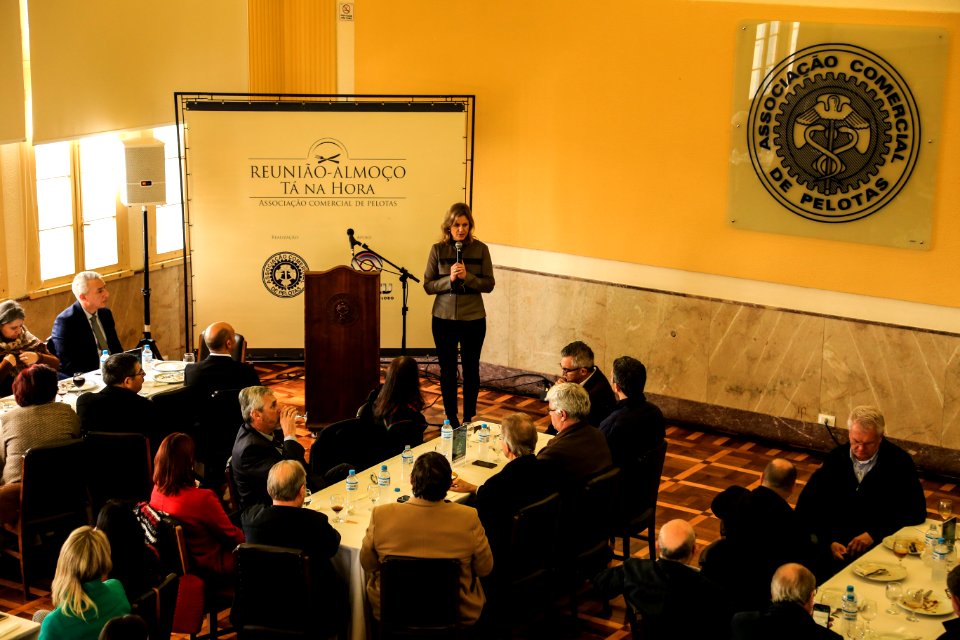 05.07.2018 - Prefeita Paula Mascarenhas realiza a palestra no Tá na Hora - A Pelotas que estamos construindo - Foto: Gustavo Vara
