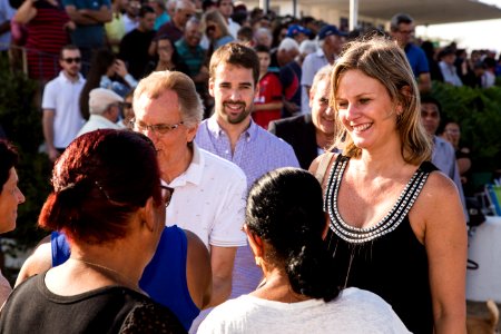 08.04.2018 - Prefeita Paula Mascarenhas e o vice Idemar Barz participam do 81º GP Princesa do Sul de Turfe em homenagem à prefeita municipal - Foto: Gustavo Vara