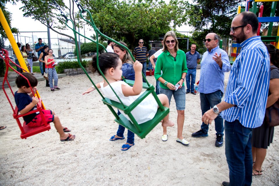 10.03.2018 - Prefeita Paula Mascarenhas e o vice Idemar Barz realizam entrega da revitalização da Praça Modelo - Foto: Gustavo Vara