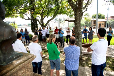 10.03.2018 - Prefeita Paula Mascarenhas e o vice Idemar Barz realizam entrega da revitalização da Praça Modelo - Foto: Gustavo Vara