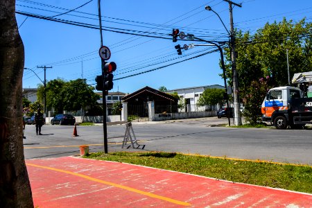 19.01.2018 - Novo semáforo na praça 20 de Setembro esquina com a rua Baltazar Brum