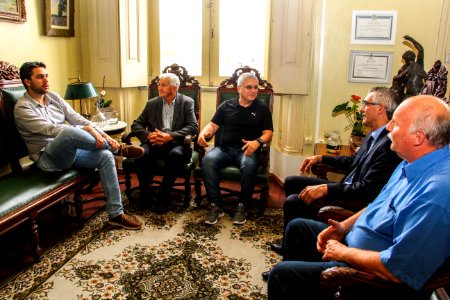 04.12.2017 - Prefeito em exercício Luiz Henrique Viana em reunião com os Vereadores da Bancada do PSDB