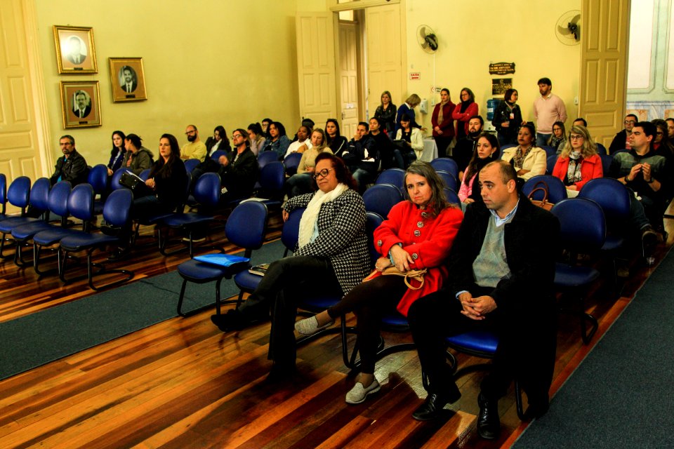 20.06.2018 - Prefeita Paula Mascarenhas e o vice Idemar Barz  durante acolhida aos novos servidores - Foto: Gustavo Vara