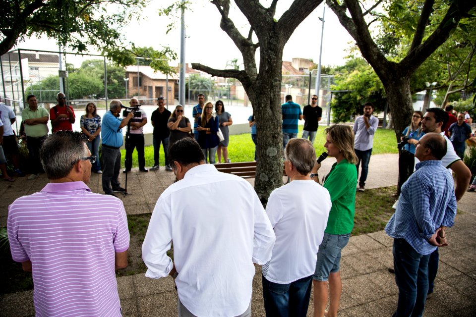 10.03.2018 - Prefeita Paula Mascarenhas e o vice Idemar Barz realizam entrega da revitalização da Praça Modelo - Foto: Gustavo Vara